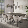 Lot de 2 fauteuils modernes en tissu Mayanne