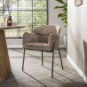 Lot de 2 fauteuils modernes en tissu Mayanne