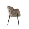 Lot de 2 fauteuils modernes en tissu Mayanne