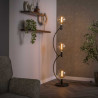 Lampadaire industriel en métal bronze 3 lampes Arctus