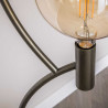 Lampadaire industriel en métal bronze 3 lampes Arctus