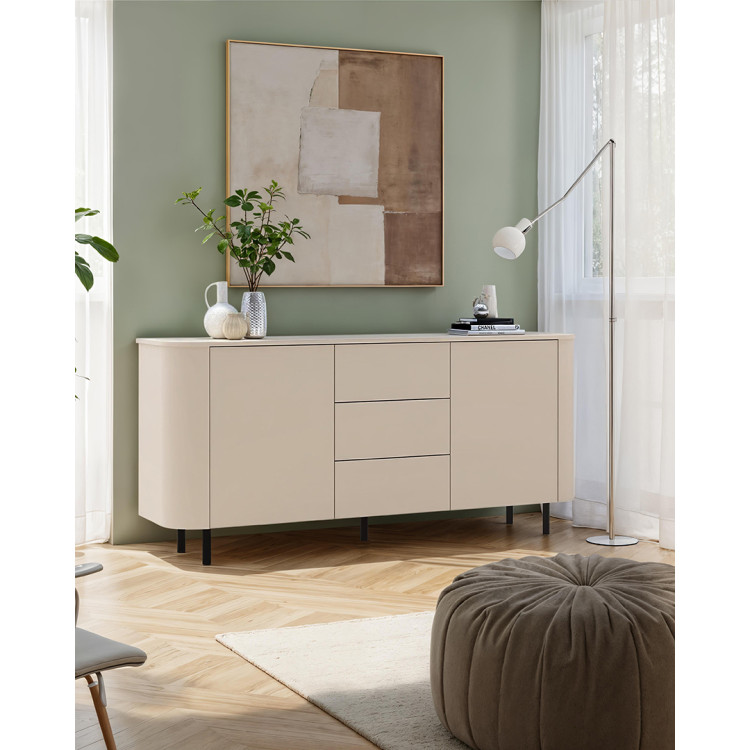 Buffet/bahut moderne 180 cm coloris cachemire Horizo