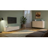 Buffet/bahut moderne 130 cm coloris cachemire Horizo