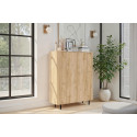 Buffet haut contemporain 130 cm ch&ecirc;ne cadiz Marley