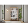 Vitrine contemporaine 130 cm chêne cadiz Marley