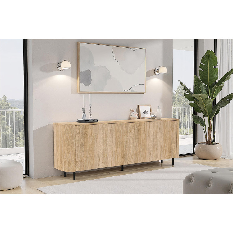 Buffet/bahut contemporain 230 cm chêne cadiz Marley