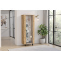 Vitrine contemporaine 80 cm ch&ecirc;ne cadiz Marley