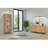 Vitrine contemporaine 80 cm chêne cadiz Marley