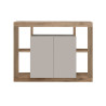 Buffet/bahut contemporain 134 cm mercure/cachemire Dominika