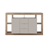 Buffet/bahut contemporain 172 cm mercure/cachemire Dominika