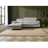 Canapé d'angle convertible en tissu Marco