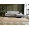Canapé d'angle convertible en tissu Marco