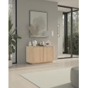 Buffet/bahut contemporain 130 cm ch&ecirc;ne clair Adria