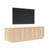 Meuble TV contemporain 180 cm chêne clair Adria