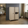 Vaisselier/argentier moderne chêne sable Madera