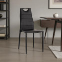 Chaise de salle &agrave; manger moderne en PU (lot de 4) Aramis