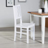 Chaise style campagne en pin massif blanc (lot de 2) Radja