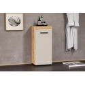 Meuble bas de salle de bain moderne ch&ecirc;ne/cachemire Leane