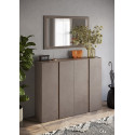 Meuble &agrave; chaussures moderne 140 cm bronze/mercure Frida