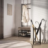 Porte-parapluies industriel en métal bronze Luna