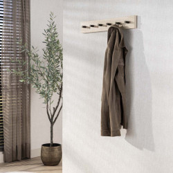 Patère murale moderne 60 cm en céramique aspect travertin Travis