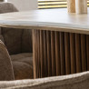 Table de salle à manger moderne 215 cm MDF et céramique Romanesco