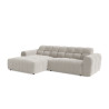 Canapé d'angle moderne en tissu Roxie
