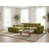 Canapé d'angle moderne en tissu Roxie
