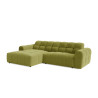 Canapé d'angle moderne en tissu Roxie