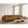 Canapé panoramique moderne en tissu Roxie