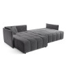 Canapé d'angle convertible réversible coffre en velours Louka