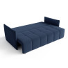 Canapé droit convertible 3 places en tissu Louka