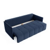 Canapé droit convertible 3 places en tissu Louka