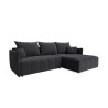 Canapé d'angle convertible réversible coffre en tissu Louka