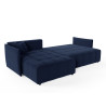 Canapé d'angle convertible réversible coffre en tissu Louka
