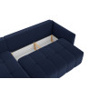 Canapé d'angle convertible réversible coffre en tissu Louka