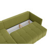 Canapé d'angle convertible réversible coffre en tissu Louka