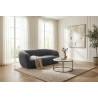 Canapé droit fixe 3 places en tissu Jacinthe