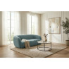 Canapé droit fixe 3 places en tissu Jacinthe