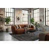 Canapé droit fixe 3 places en tissu Jacinthe
