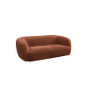 Canapé droit fixe 3 places en tissu Jacinthe