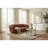 Canapé droit fixe 3 places en tissu Jacinthe