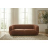 Canapé droit fixe 3 places en tissu Jacinthe