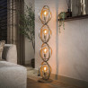 Lampadaire industriel en métal beige H 163 cm Terrie