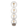 Lampadaire industriel en métal beige H 163 cm Terrie