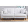 Canapé droit convertible moderne 3 places en tissu Alpha