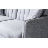 Canapé droit convertible moderne 3 places en tissu Alpha