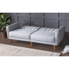 Canapé droit convertible moderne 3 places en tissu Alpha