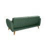Canapé droit convertible moderne 3 places en tissu Alpha