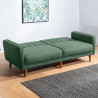 Canapé droit convertible moderne 3 places en tissu Alpha